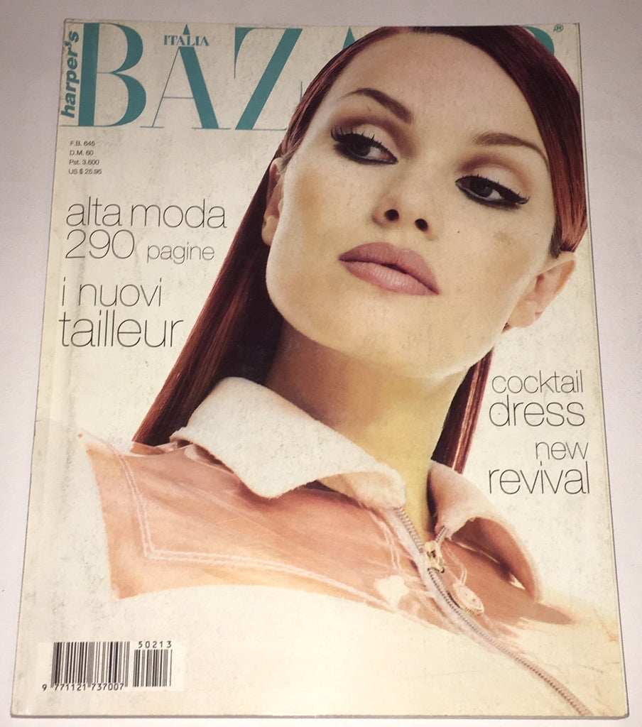 HARPER'S BAZAAR Italia Magazine 1995 Larissa Bondarenko ADRIANA SKLENARIKOVA