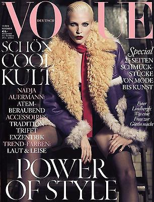 VOGUE Germany Magazine November 2014 NADJA AUERMANN Ashley Olsen HANA JIRICKOVA