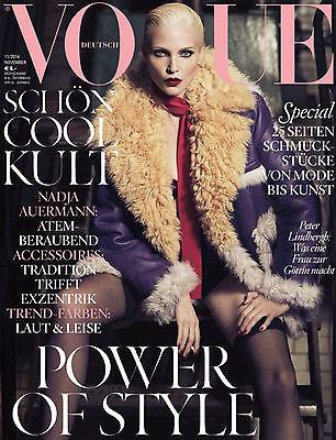 VOGUE Germany Magazine November 2014 NADJA AUERMANN FETISH Ashley Olsen HANA JIRICKOVA