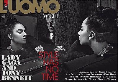 L'UOMO Vogue Magazine November 2014 LADY GAGA Tony Bennett SAM CLAFLIN Hangar WINCOTT