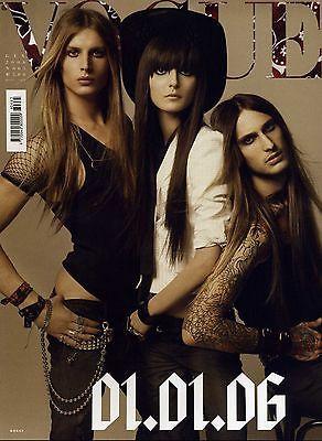 VOGUE Magazine Italia January 2006 Irina Lazareanu SASHA PIVOVAROVA Naomi Campbell