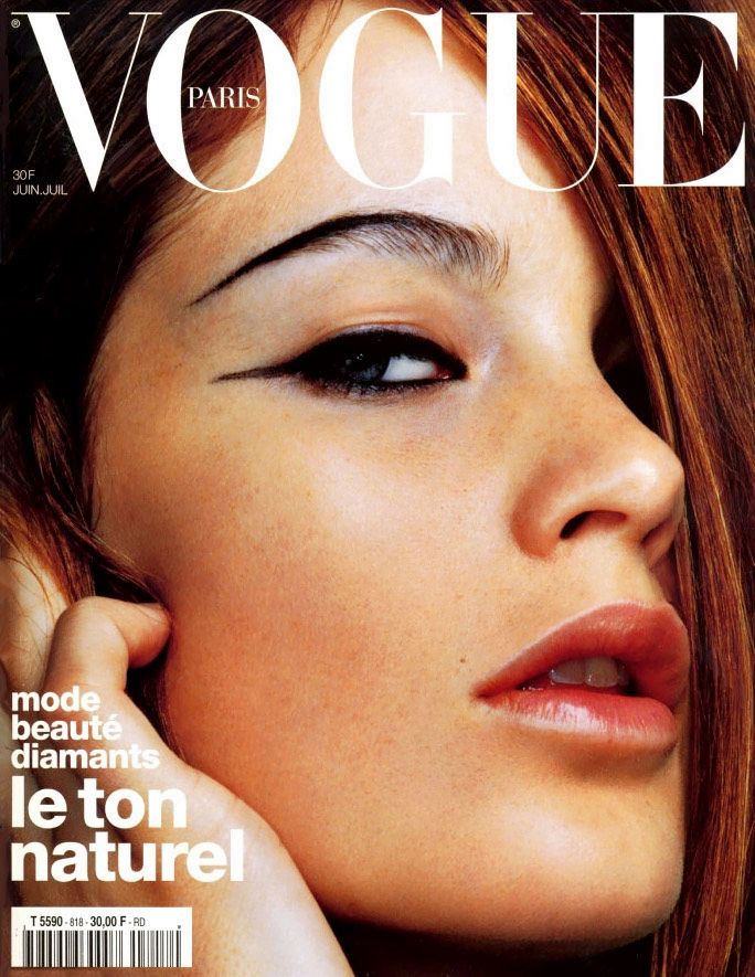 VOGUE Magazine Paris June 2001 CAROLYN MURPHY Natalia Vodianova CARMEN KASS