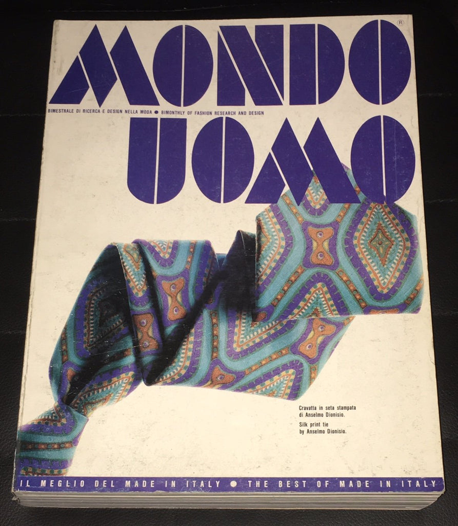 MONDO UOMO Magazine January 1986 Issue #29 Italian Fashion HOYT RICHARDS