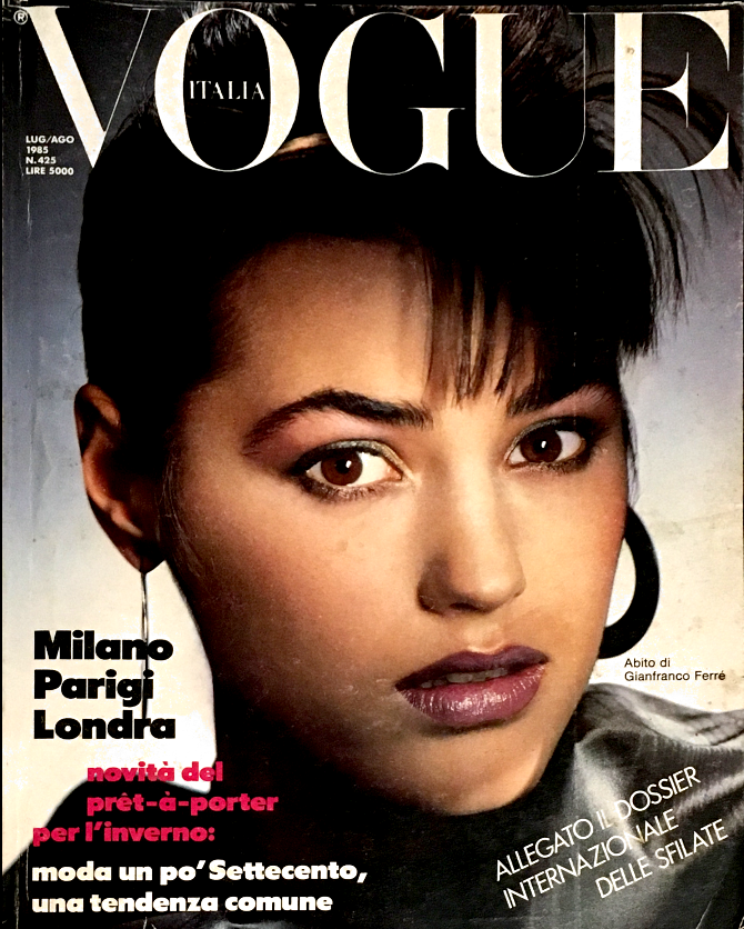 VOGUE Italia Magazine July 1985 YASMIN LE BON Alison Cohn CECILIA CHANCELLOR