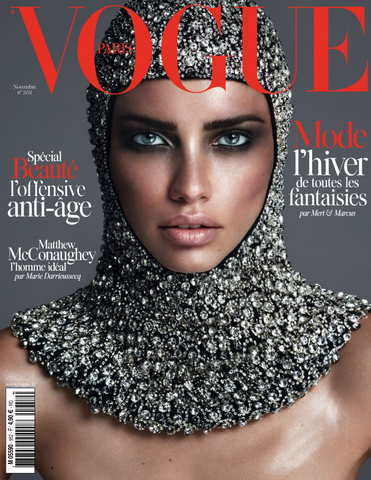 VOGUE Magazine Paris November 2014 ADRIANA LIMA Natasha Poly MARIACARLA BOSCONO