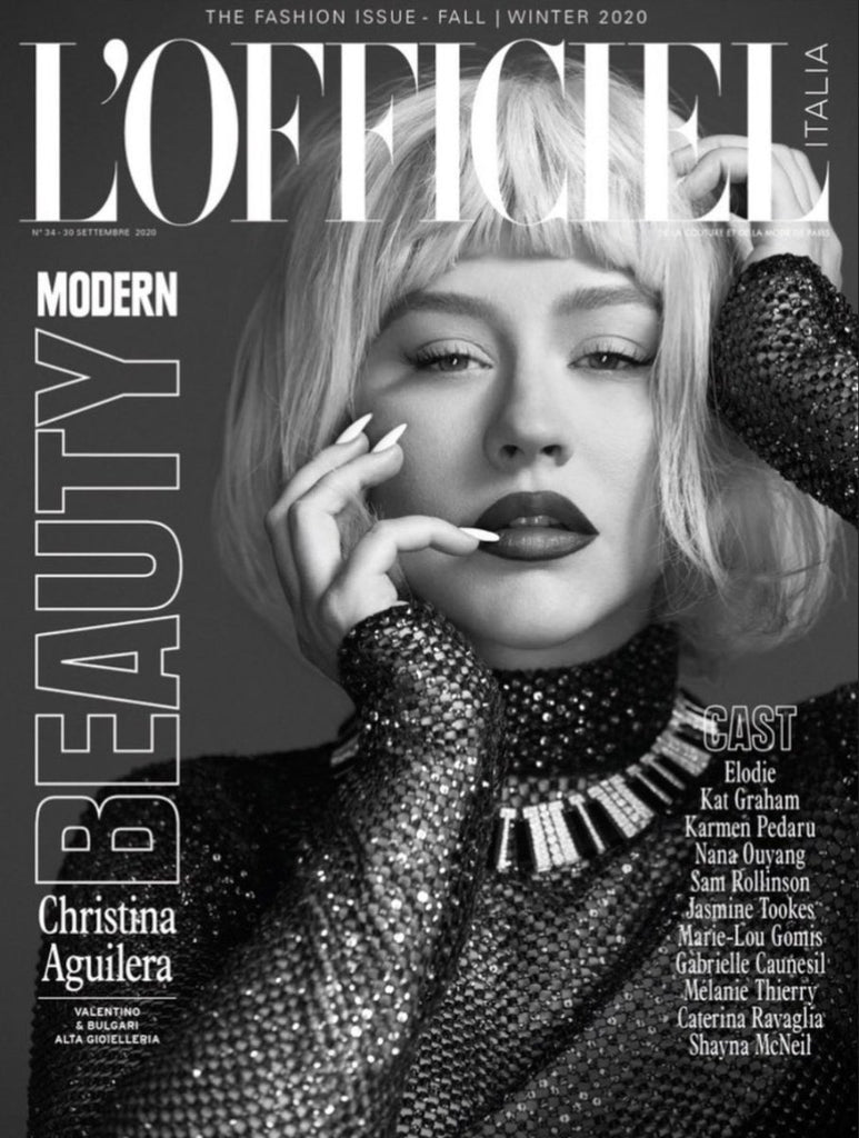 L'OFFICIEL ITALIA Magazine September 2020 CHRISTINA AGUILERA Karmen Pedaru NEW