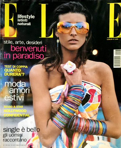 MICHELLE ALVES Elle Magazine Italia July 2002 Lida Egorova GILLES BENSIMON