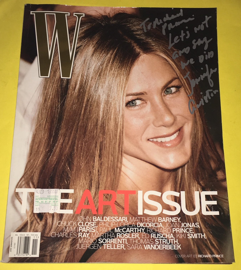 W Magazine November 2007 JENNIFER ANISTON Richard Prince MARC JACOBS