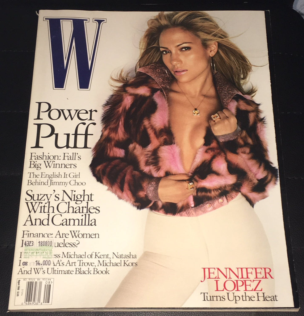 W Magazine August 2000 JENNIFER LOPEZ Gisele Bundchen ANASTASIA KHOZZISOVA