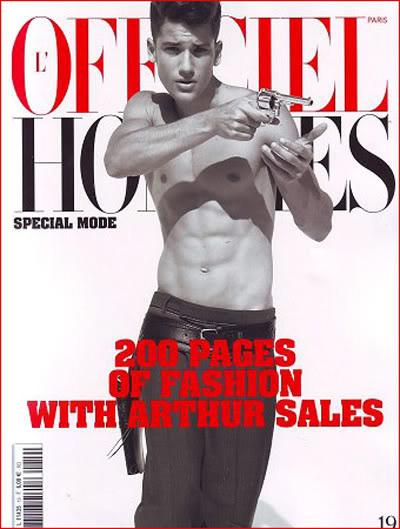 L'OFFICIEL HOMMES Magazine #19 Spring 2010 ARTHUR SALES Jennah Anderson JULIA STEGNER