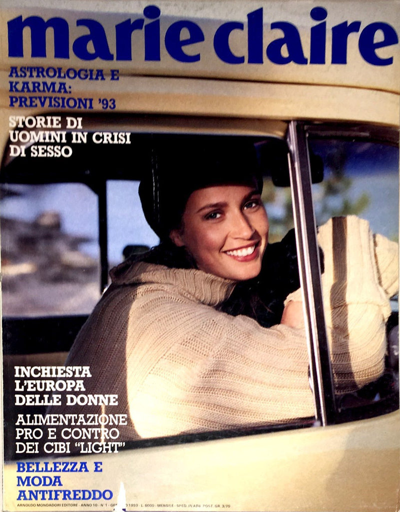 MARIE Claire Magazine Italia January 1993 SANDRINE DESAEGHER Simonetta Gianfelici
