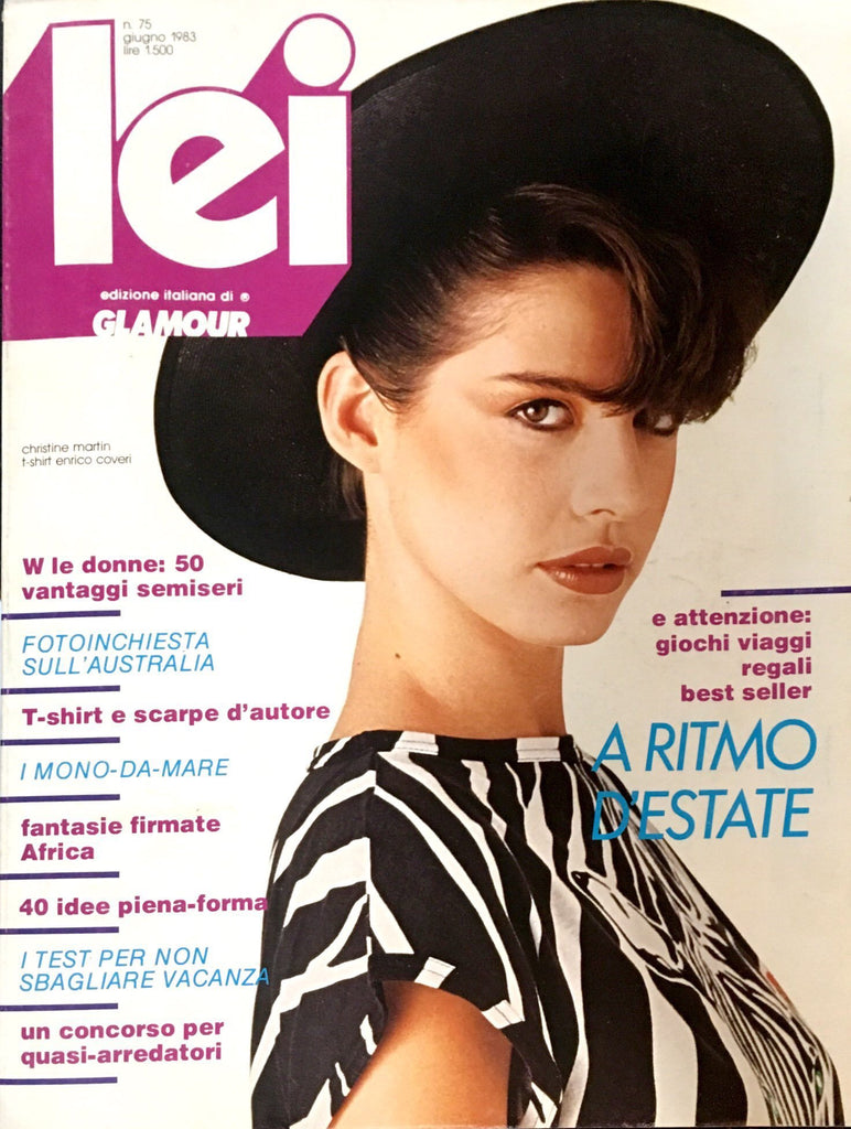 LEI Magazine June 1983 CHRISTINE MARTIN Paolo Roversi GILLES TAPIE