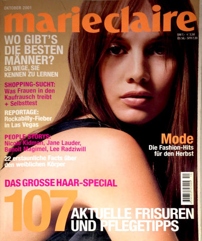 MARIE CLAIRE Germany Magazine October 2001 ANGIE SCHMIDT Lee Radziwill AMY WESSON