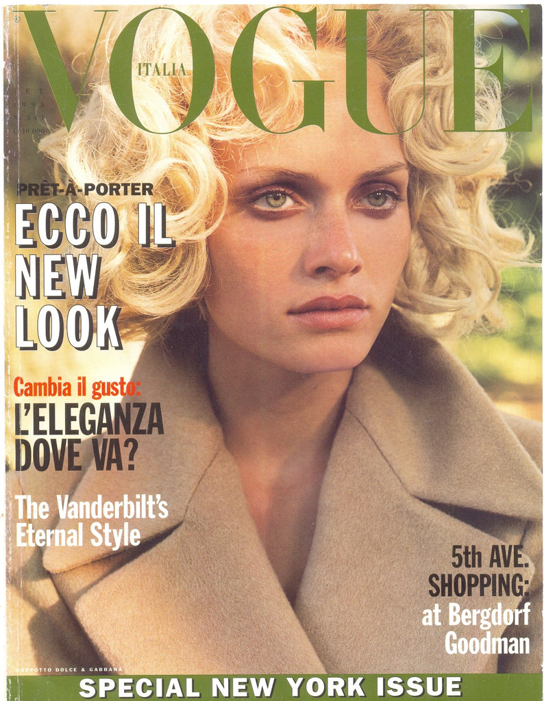 VOGUE Magazine Italia September 1995 AMBER VALLETTA Helena Christensen VERUSCHKA