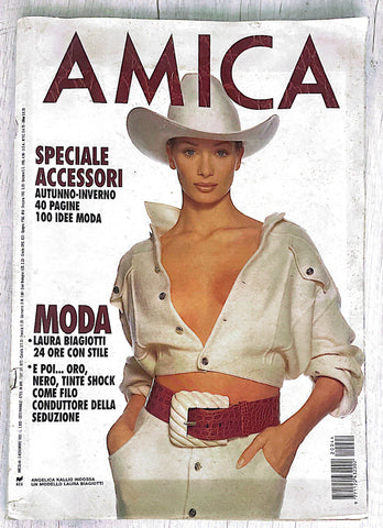 AMICA Magazine Italia November 1992 ANGELICA KALLIO Leticia Herrera THERESA RUSSELL