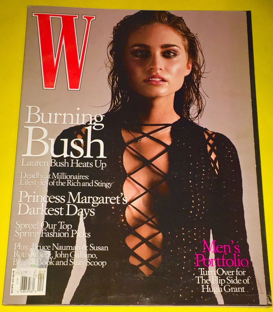 W Magazine April 2002 LAUREN BUSH Natalia Vodianova AMANDA MOORE Bruce Weber