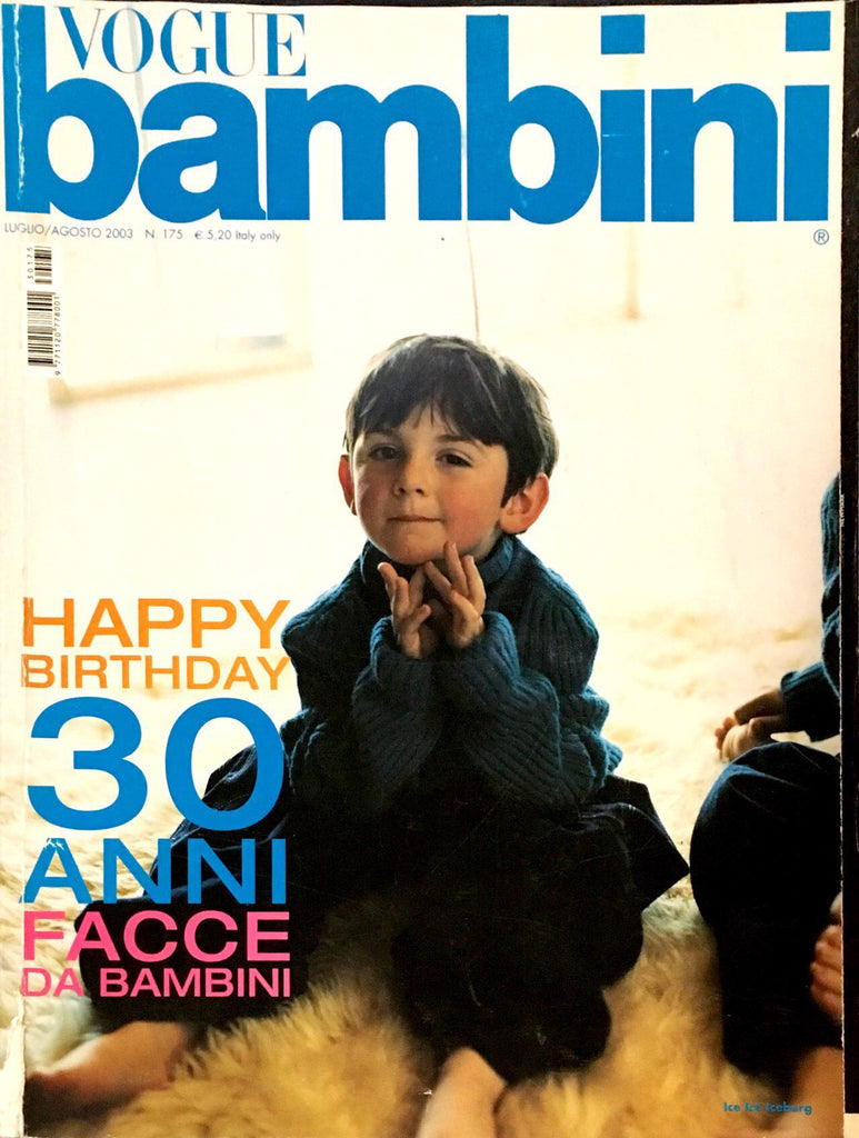 VOGUE BAMBINI Kids Children Enfant Fashion ITALIA Magazine July 2003