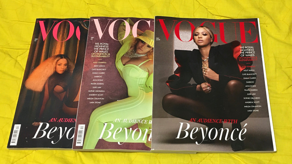 BEYONCE Vogue UK Magazine 3 COVERS BUNDLE December 2020