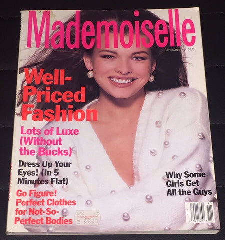 MADEMOISELLE Magazine 1991 MILLA JOVOVICH Claudia Schiffer TASHA DE VASCONCELOS