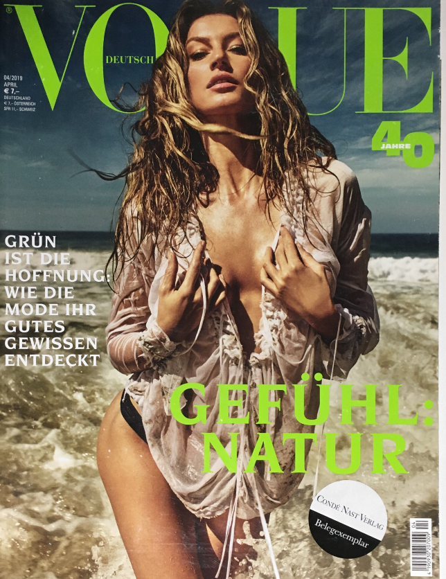 VOGUE Germany Magazine April 2019 GISELE BUNDCHEN Birgit Kos AMILNA ESTEVAO