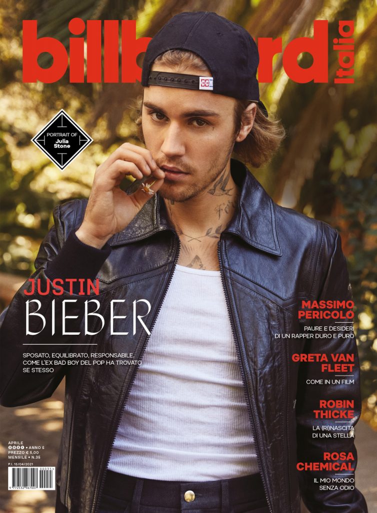 BILLBOARD Magazine Italia April 2021 JUSTIN BIEBER Robin Thicke GRETA VAN FLEET