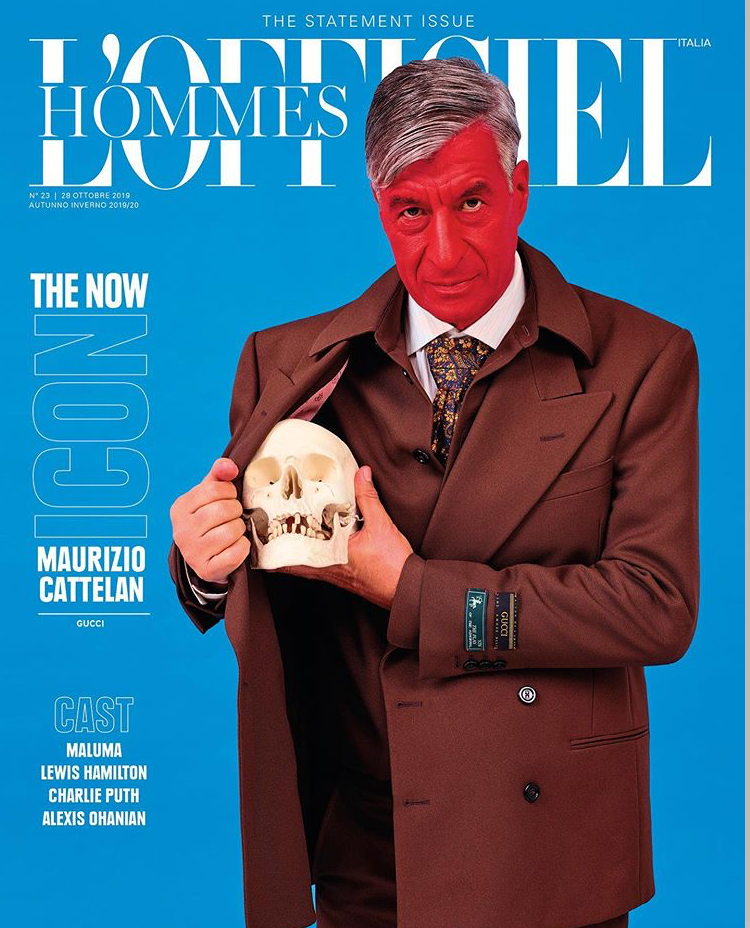 L'OFFICIEL HOMMES Italia Magazine October 2019 MAURIZIO CATTELAN Maluma CHARLIE PUTH