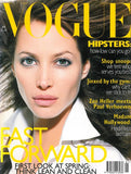 VOGUE Magazine UK January 1996 CHRISTY TURLINGTON Shalom Harlow LINDA EVANGELISTA
