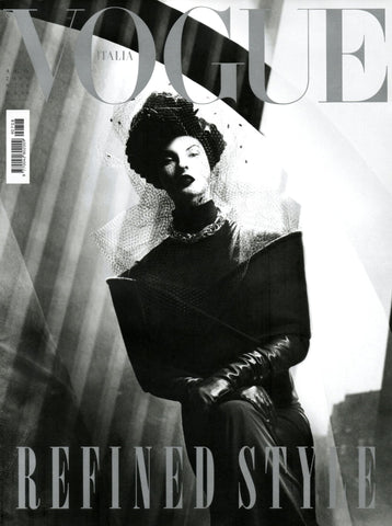 VOGUE Magazine Italia August 2009 LINDA EVANGELISTA Eniko Mihalik leather CONSTANCE JABLONSKI