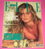 ELLE Portugal Magazine August 1991 CLAUDIA SCHIFFER Estelle Lefebure NADEGE DU BOSPERTUS