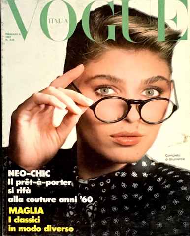 VOGUE Italia Magazine 2/1987 ALY DUNNE Brynja Sverris CECILIA CHANCELLOR Hanna Schygulla
