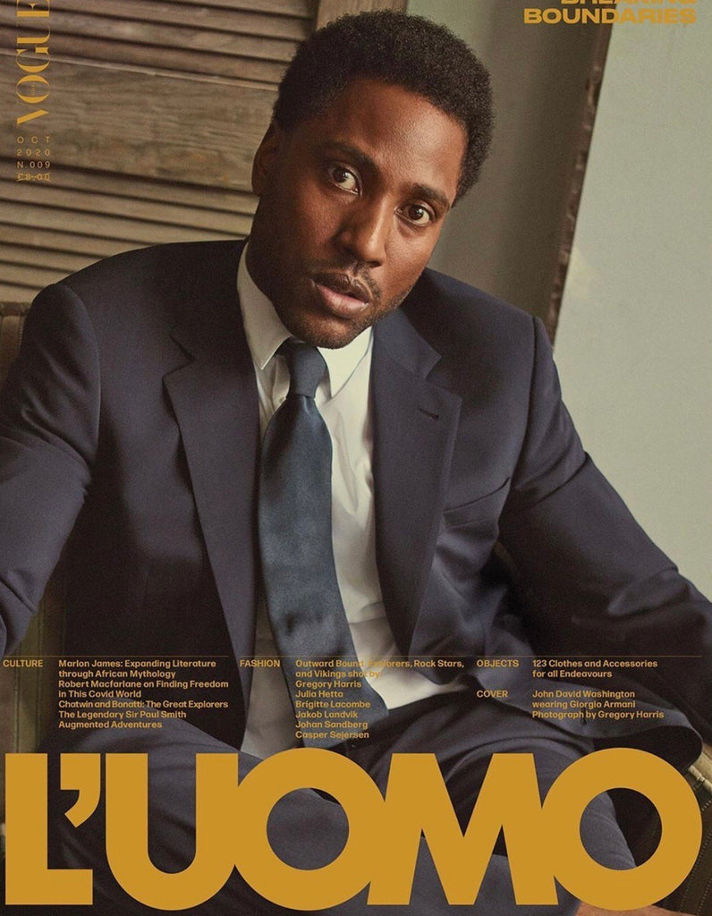 L'Uomo Vogue Magazine October 2020 JOHN DAVID WASHINGTON by GREGORY HARRIS