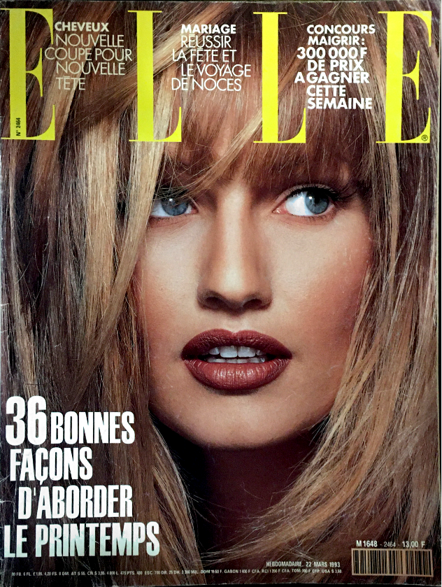 ELLE Magazine France March 1993 KAREN MULDER Francoys Hardy BRANDI QUINONES