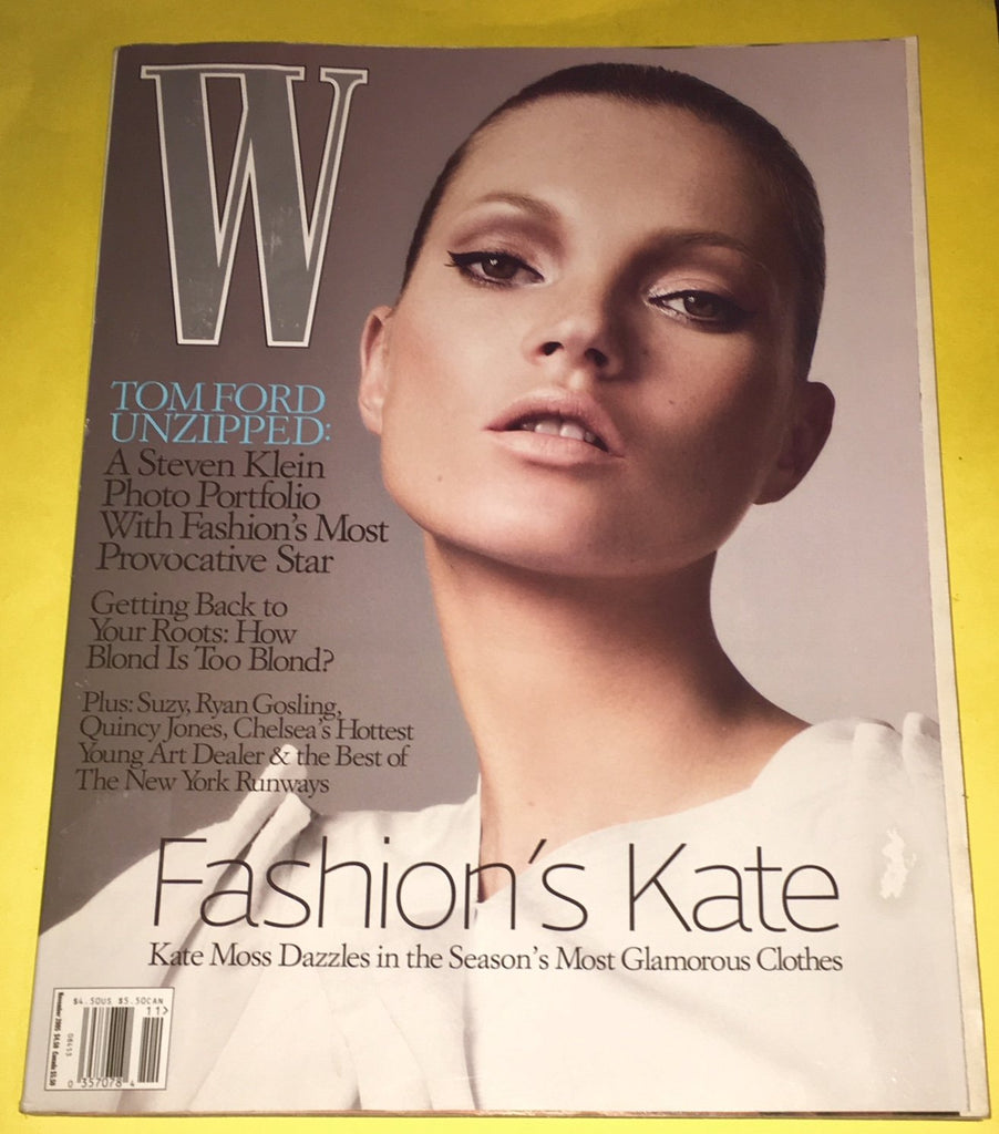 W Magazine November 2005 KATE MOSS Tom Ford GEMMA WARD Bruce Weber