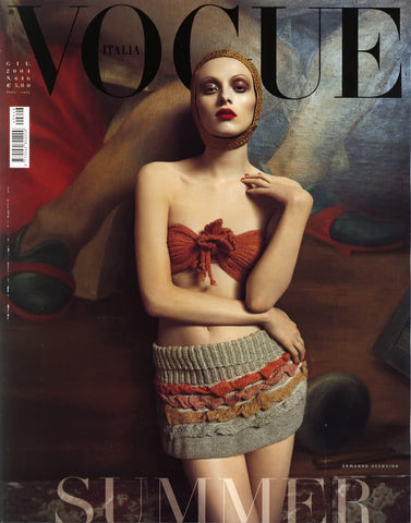 VOGUE Magazine Italia June 2004 KAREN ELSON Elise Crombez HANA SOUKUPOVA Jessica Stam