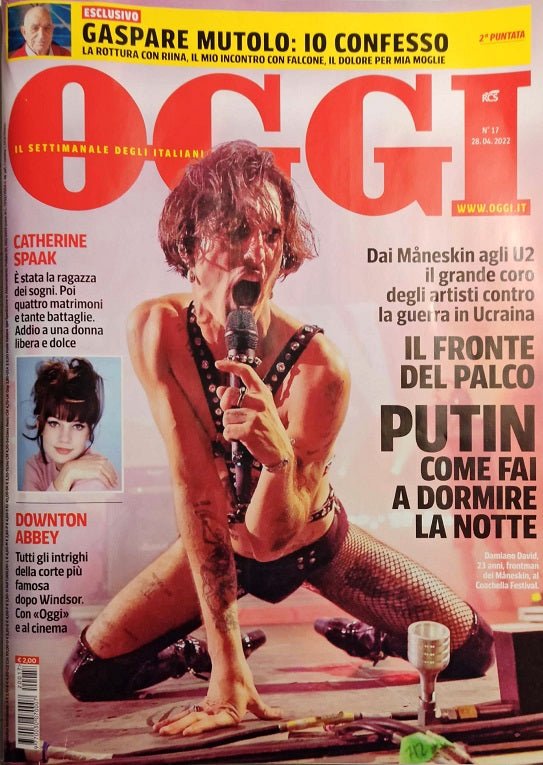 MANESKIN Coachella pics OGGI Magazine #17 28 April 2022 Brand New