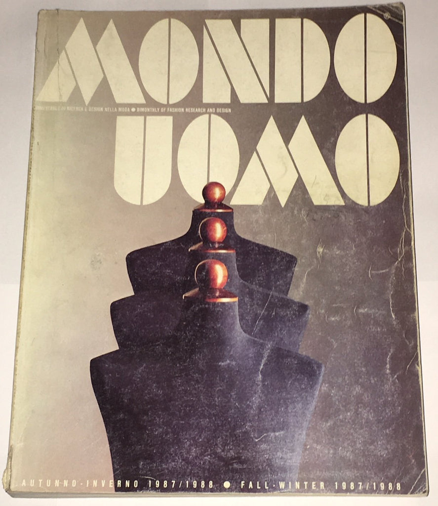MONDO UOMO Italian Fashion Magazine July 1987 With English text