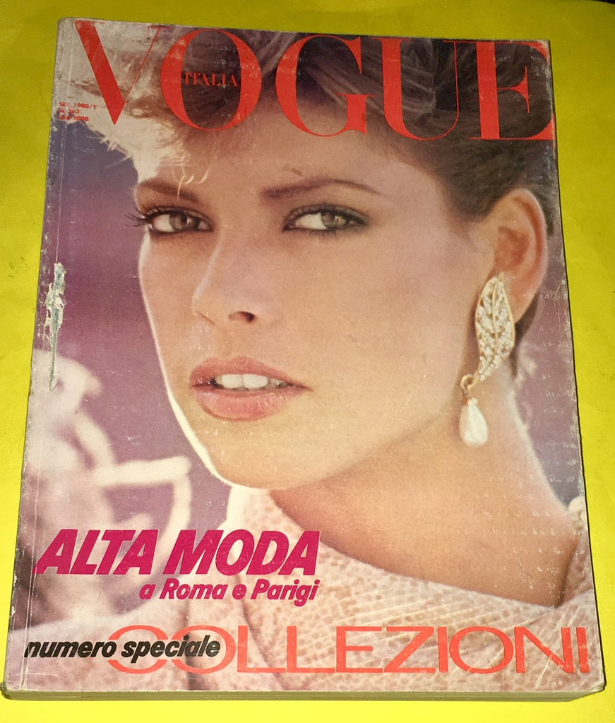 VOGUE Italia Magazine September 1980 DALMA CALLADO Susan Hess DAVID BAILEY