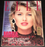 ELLE Italia Magazine November 1992 DANIELA PESTOVA Helena Barquilla MARCO GLAVIANO