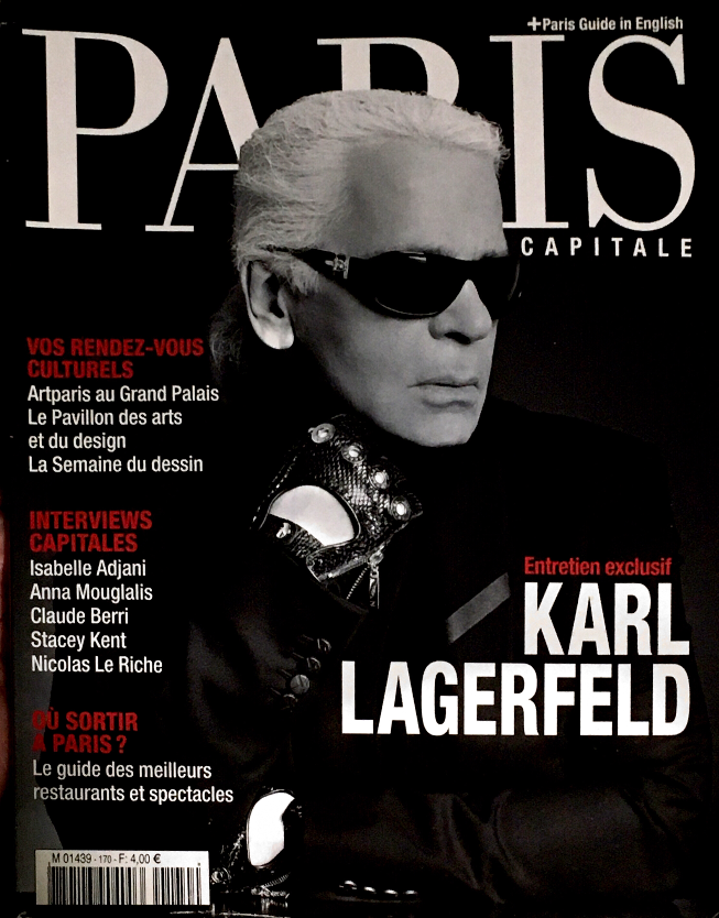 PARIS CAPITALE Magazine March 2008 KARL LAGERFELD Coco Rocha ANNA MOUGLALIS