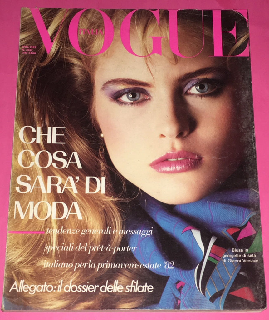 VOGUE Italia Magazine January 1982 KIM ALEXIS Kathy Ireland SUSAN HESS Iman
