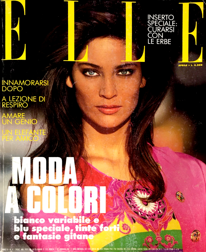 ELLE Magazine Italia April 1991 CARMEN CARMEN SCHWARZ Niki Taylor BRENDA SCHAD