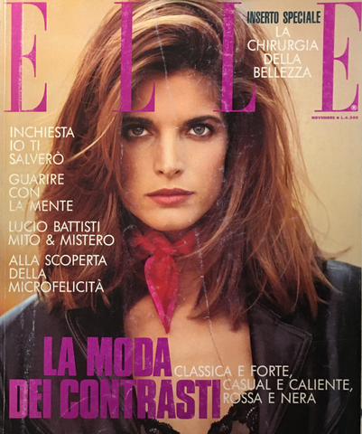 ELLE Magazine Italia November 1990 STEPHANIE SEYMOUR Tully Jansen CARMEN SCHWARZ
