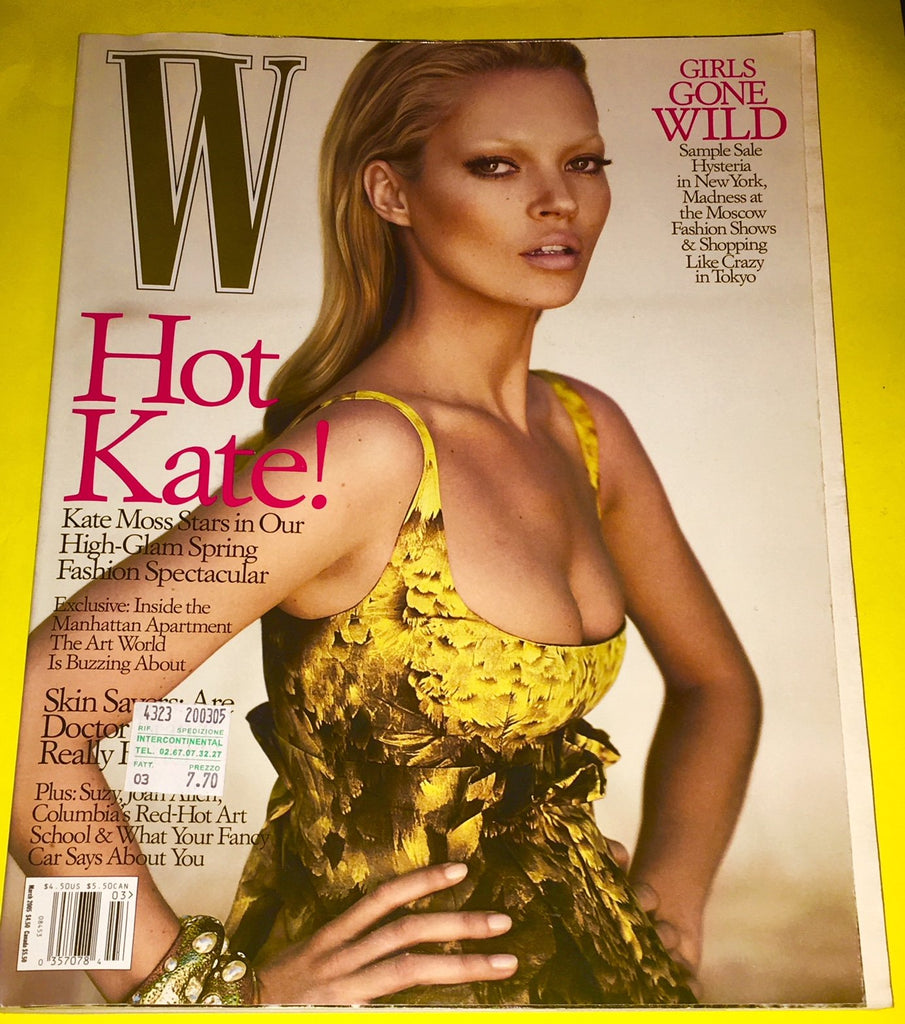 W Magazine March 2005 KATE MOSS Jessica Stam GEMMA WARD Kim Noorda ANJA RUBIK