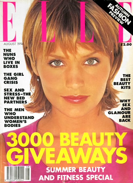 ELLE UK Magazine August 1994 HELENA CHRISTENSEN Tereza Maxova MEGHAN DOUGLAS