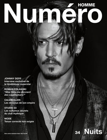 NUMERO HOMME Magazine #34 JOHNNY DEPP Wyatt Day GABRIEL KANE DAY LEWIS