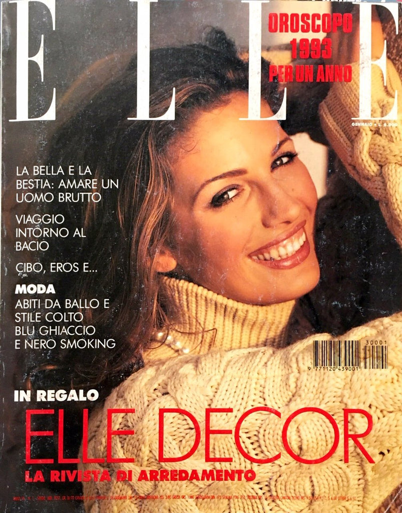 ELLE Magazine Italia January 1993 FABIENNE TERWINGHE Daniela Pestova MARCUS SCHENKENBERG