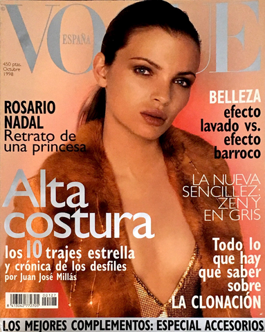VOGUE Spain Magazine October 1998 ESTHER CANADAS Frankie Rayder ROSARIO NADAL