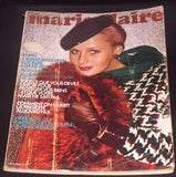 Vintage Marie Claire France magazine November 1973 HANS FEURER Arthur Elgort