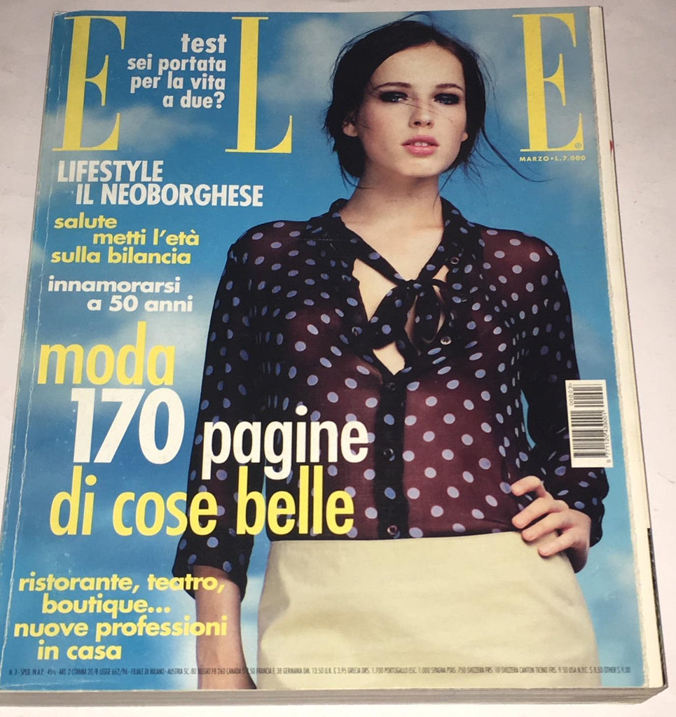 ELLE Magazine Italia March 2000 DOROTA VOJCIK Yasmin Le Bon HONOR FRASER