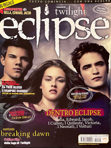 Twilight ECLIPSE Magazine June 2010 ROBERT PATTINSON Kristen Stewart TAYLOR LAUTNER